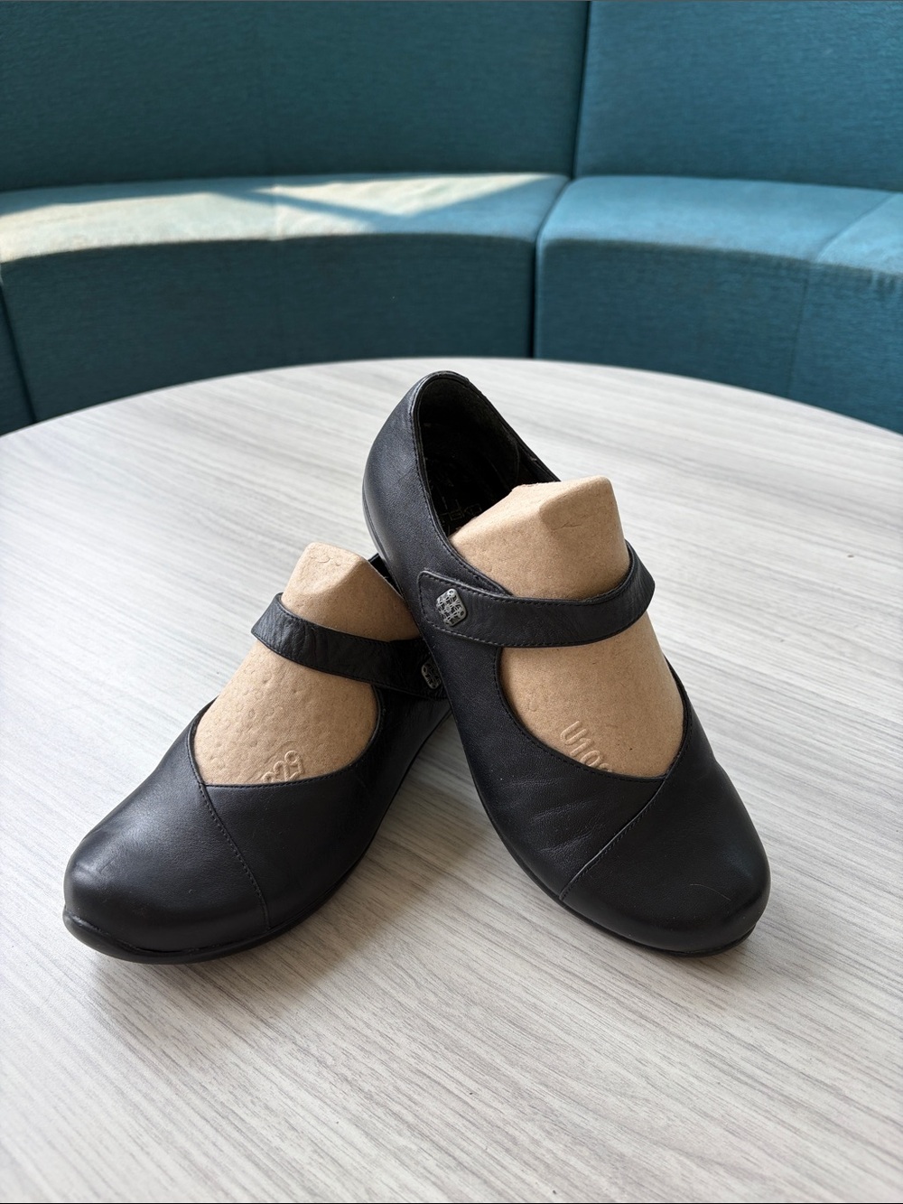 Dansko Black Mary Jane Flats with Strap